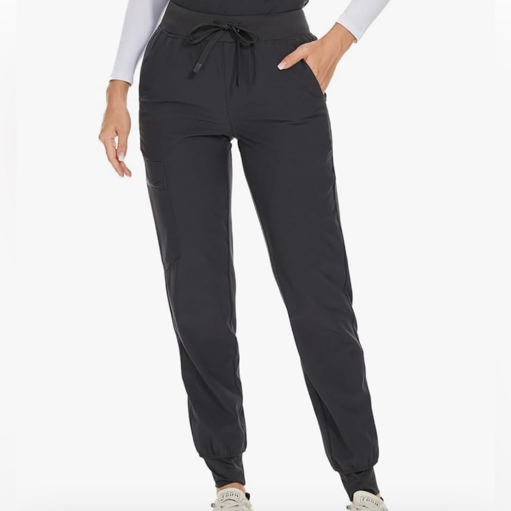 ⚜️ COZYFIT Scrub Pants-Soft Stretch Yoga Style 5 Pockets, Slim Fit Joggers sz XS